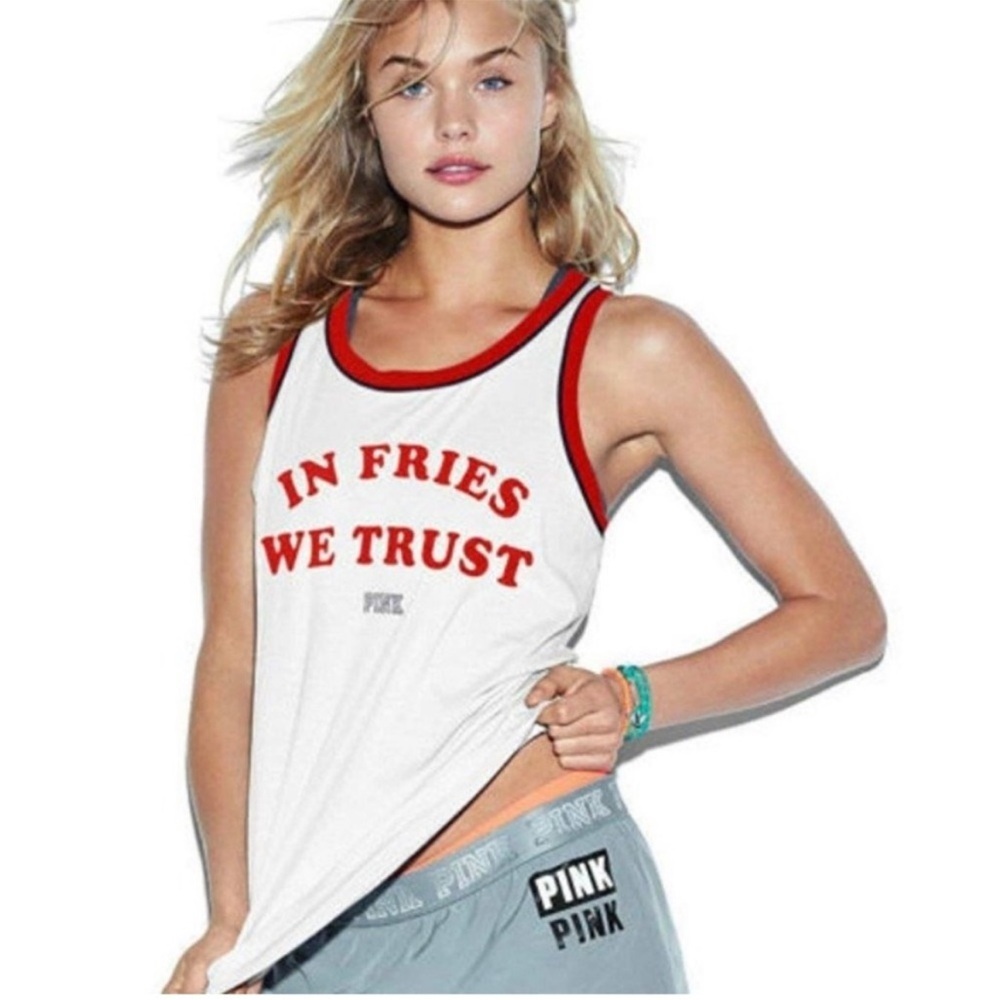 VS PINK In Fries We Trust Tank Top